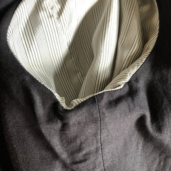 Hugo Boss Lined 2 Button Lamb Leather Blazer Jacket w Pickstitching Brown Sz 8 - Picture 11 of 16